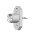MCX Female 2-Hole Flange Mount Jack Receptacle-Extended Dielectric